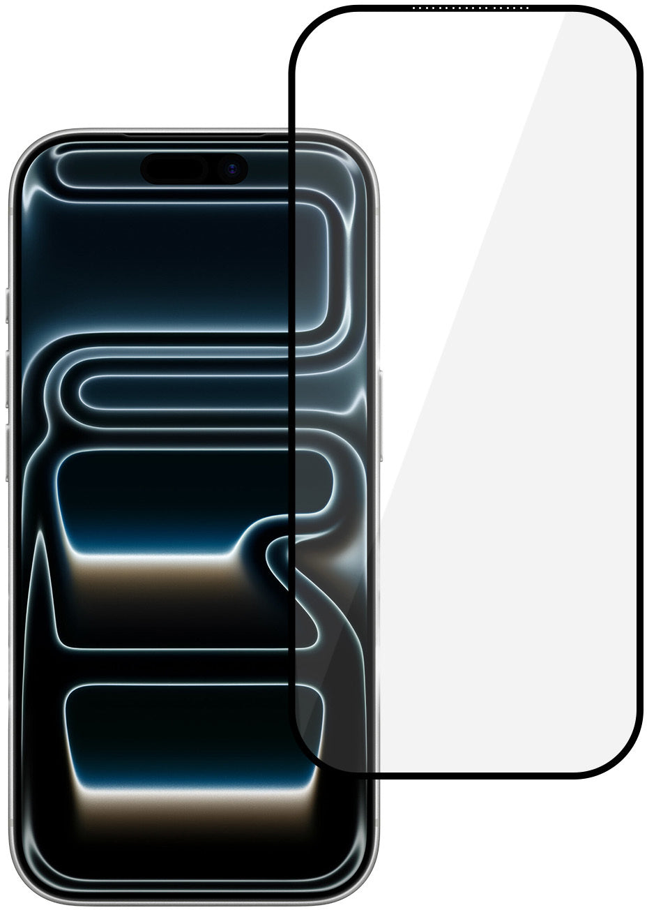 Протектор за екран Tel Protect 10X HD DLC Diamond Coating за Apple iPhone 18 Pro Max / 17 Pro Max, закалено стъкло, Full Glue, черен