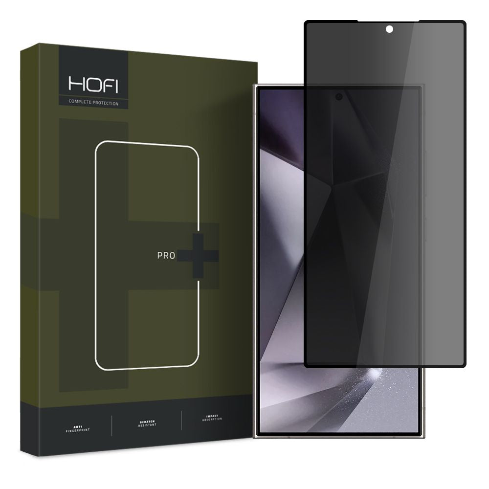 Защитно фолио за екран Privacy HOFI PRO+ за Samsung Galaxy S24 Ultra S928, закалено стъкло, Full Glue
