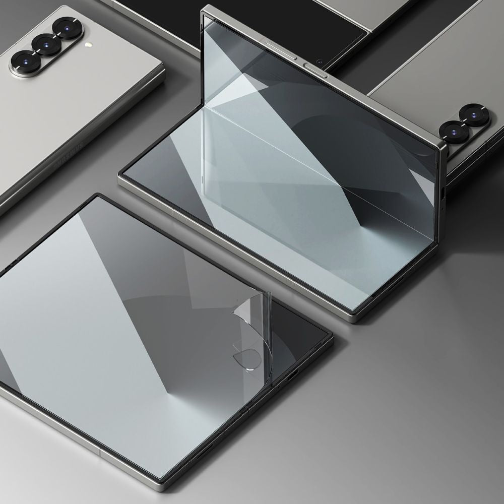 Защитно фолио Ringke Dual Easy за вътрешен екран за Samsung Galaxy Z Fold6 F956, Пластмаса, Комплект 2 броя