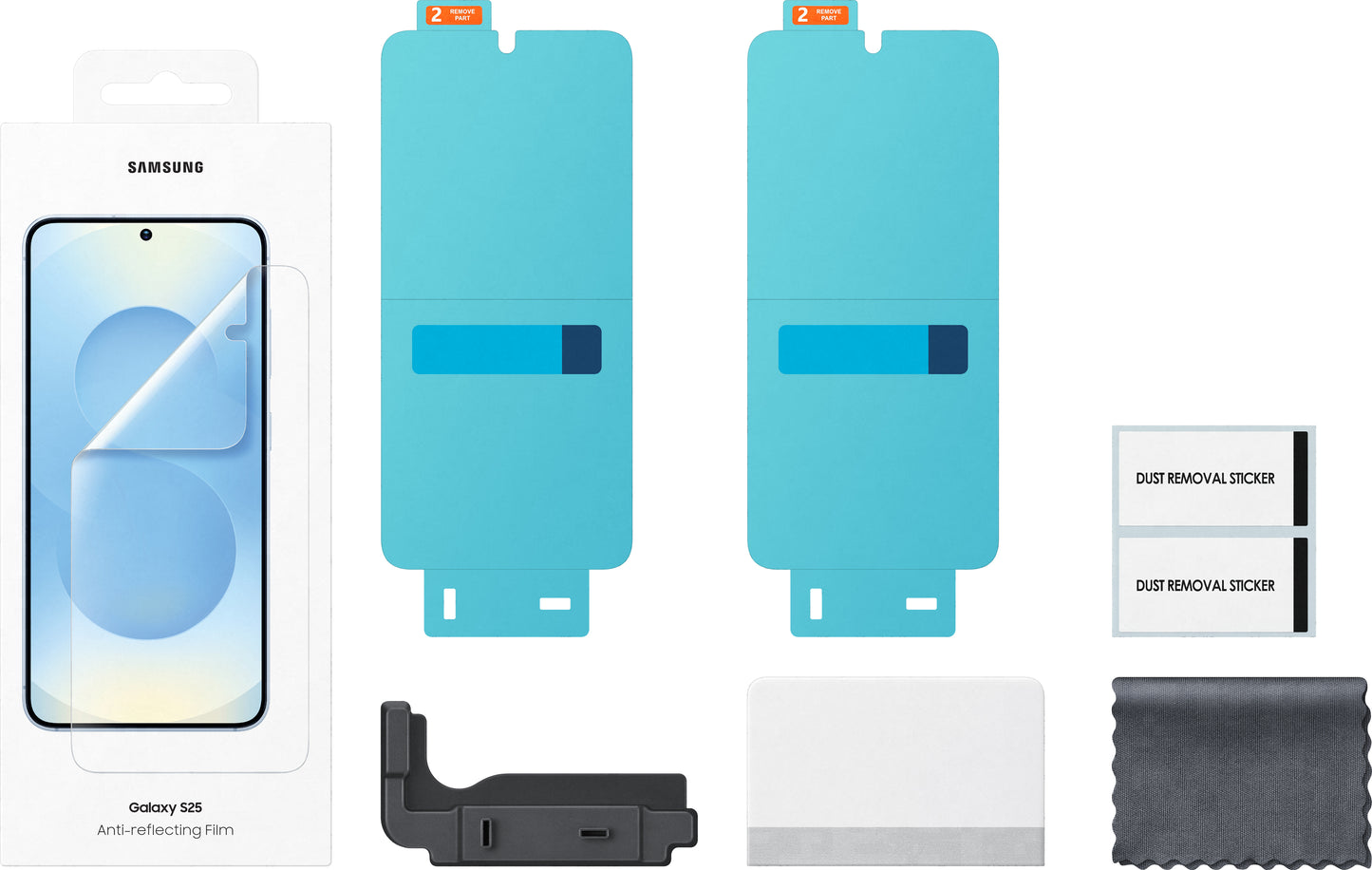 Защитно фолио Anti-reflecting за екран на Samsung Galaxy S25 S931, Пластмаса, Комплект 2 броя EF-US931CTEGWW