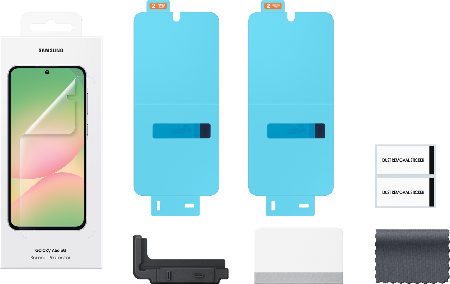 Протектор за екран за Samsung Galaxy A56 A566, пластмасов, комплект от 2 броя EF-UA566CTEGWW