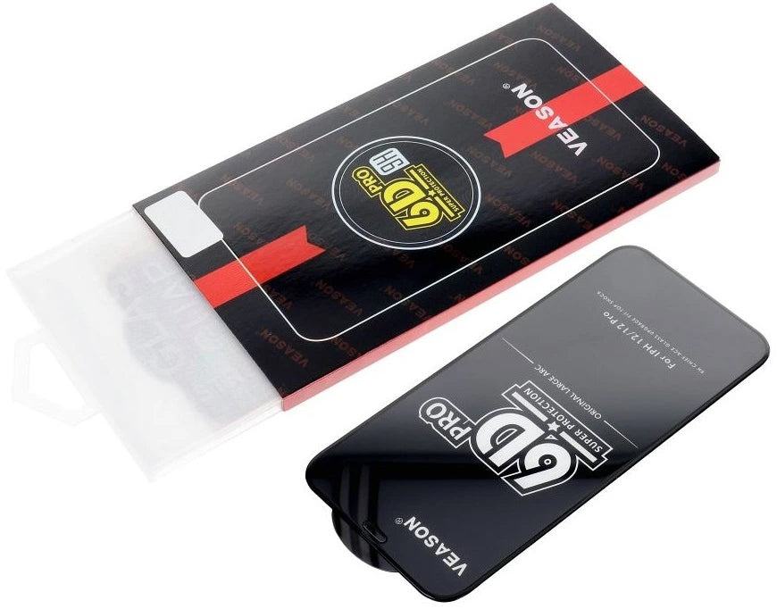 Протектор за екран Veason PRO за Motorola Moto E32s / E22s / E32 / G22, закалено стъкло, пълно залепване, 6D, черен