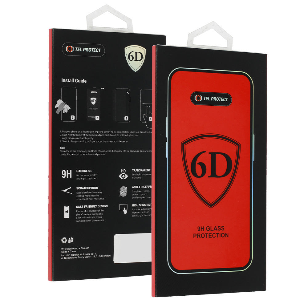 OEM защитно фолио за екран за Samsung Galaxy S26 Plus S947, закалено стъкло, пълно залепване, 6D, черно