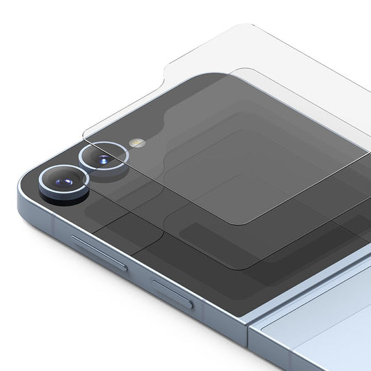 Защитно фолио за външен екран Ringke Cover Display за Samsung Galaxy Z Flip6 F741, закалено стъкло, AB Ultra Glue, комплект от 2 броя