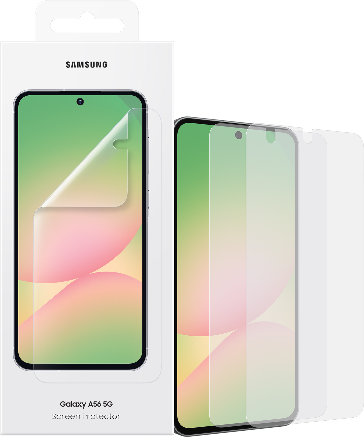Протектор за екран за Samsung Galaxy A56 A566, пластмасов, комплект от 2 броя EF-UA566CTEGWW