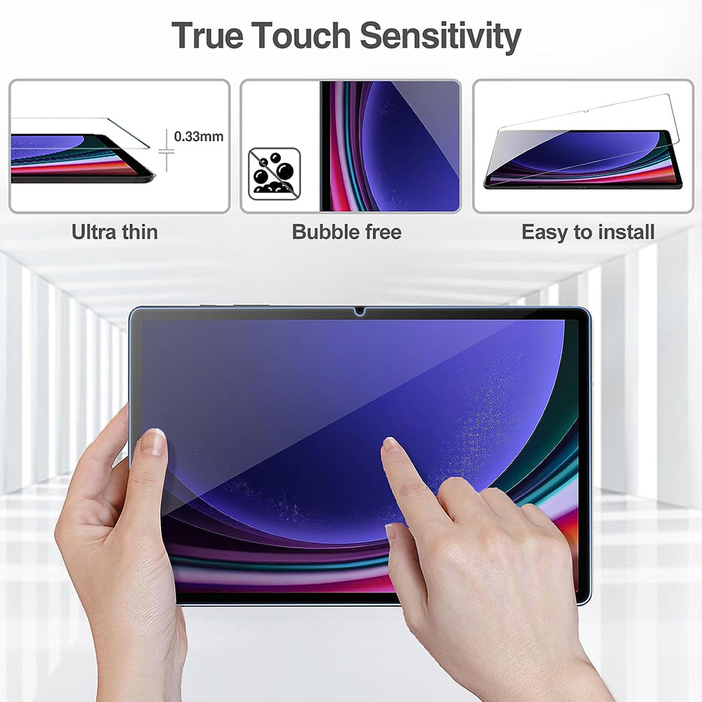 Протектор за екран Lito Classic за Samsung Galaxy Tab S9 FE / Tab S9, закалено стъкло, пълно залепване, 2.5D