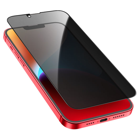 Защитно фолио за екран Privacy HOCO G15 за Apple iPhone 12 Pro Max, закалено стъкло, пълно лепило, 5D