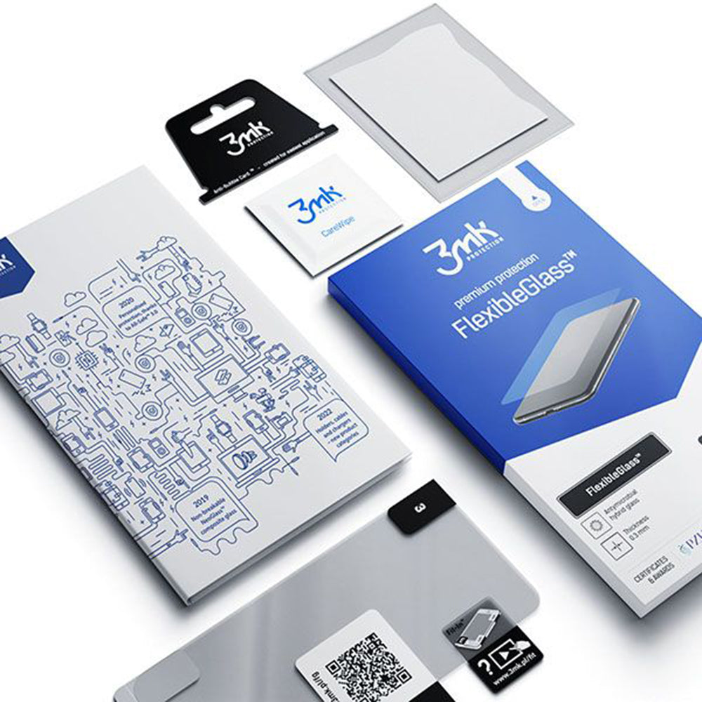 Протектор за екран 3MK FlexibleGlass за Apple iPhone 13, гъвкаво стъкло, пълно залепване