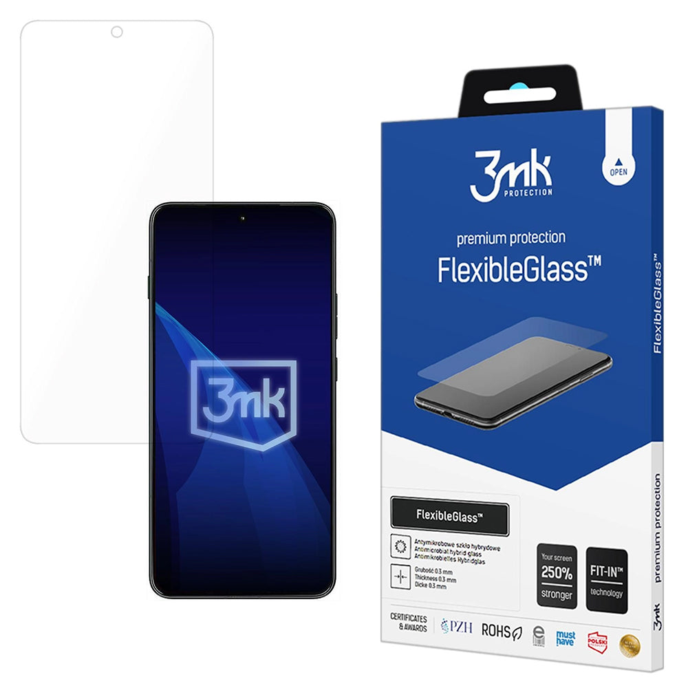 Протектор за екран 3MK FlexibleGlass за Motorola Edge 70 Max, гъвкаво стъкло, пълно залепване