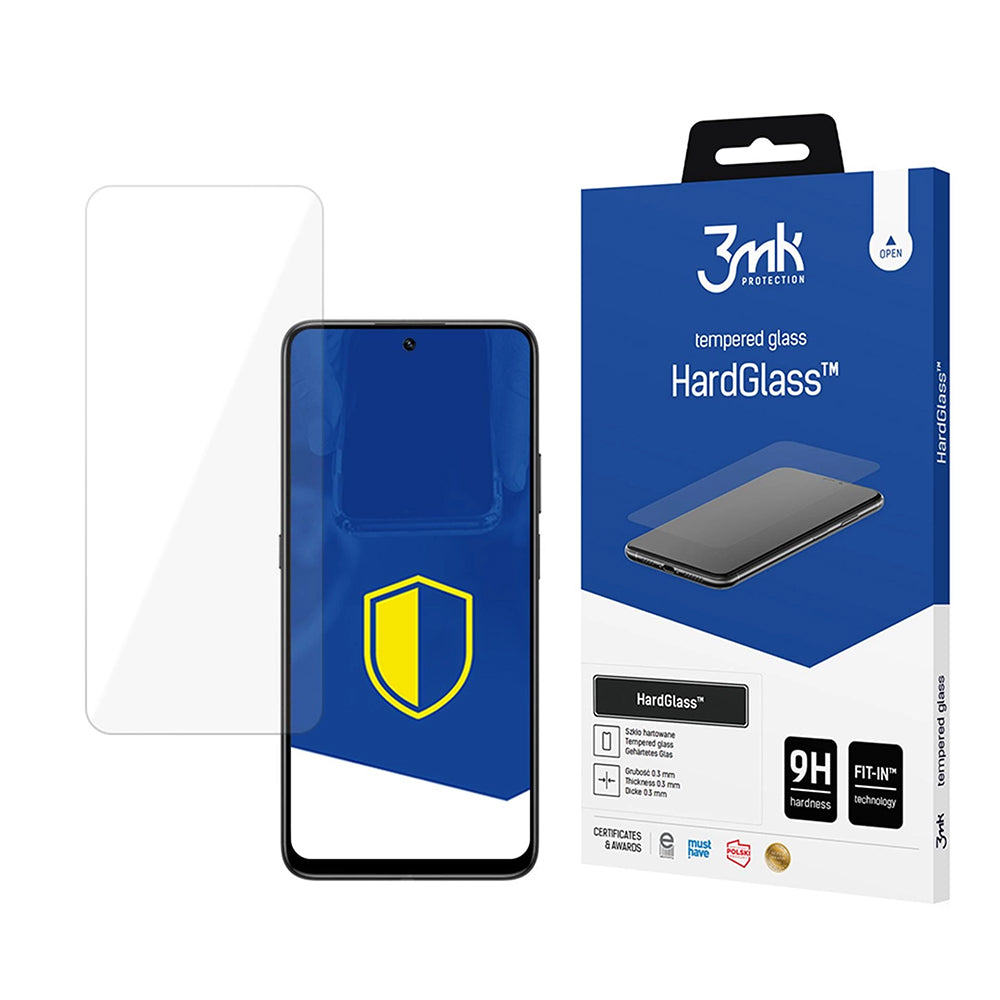 Протектор за екран 3MK HardGlass за Honor 400 Smart 4G / 400 Smart 5G, закалено стъкло, пълно залепване