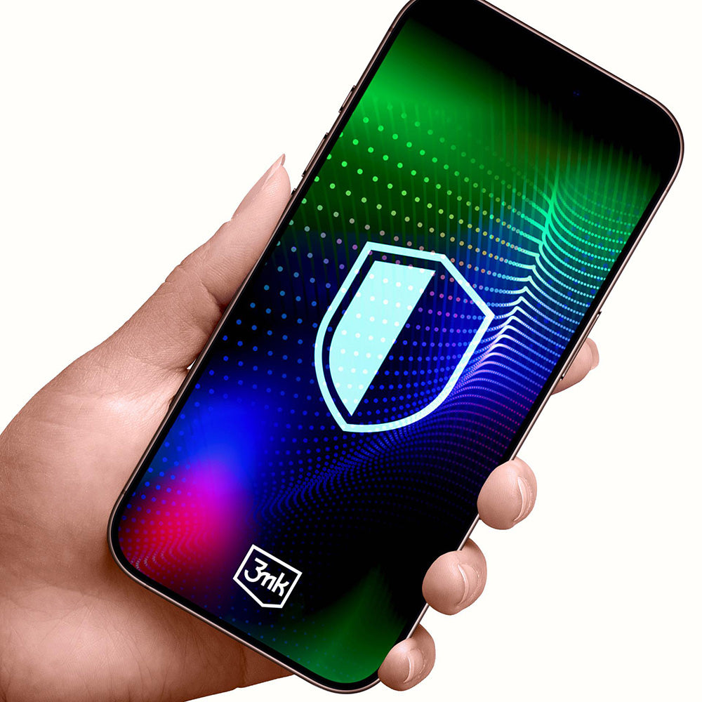 Защитно фолио 3MK Hardy Ultra за Apple iPhone 17 Pro, закалено стъкло, пълно лепило, черно