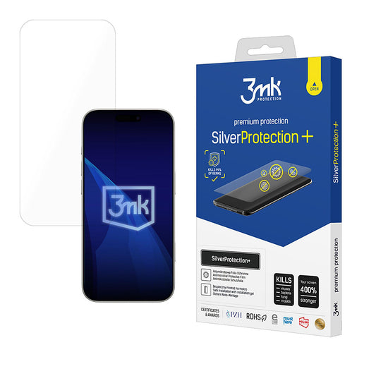 Защитно фолио 3MK Silver Protect+ за екран на Apple iPhone 17, Пластмаса