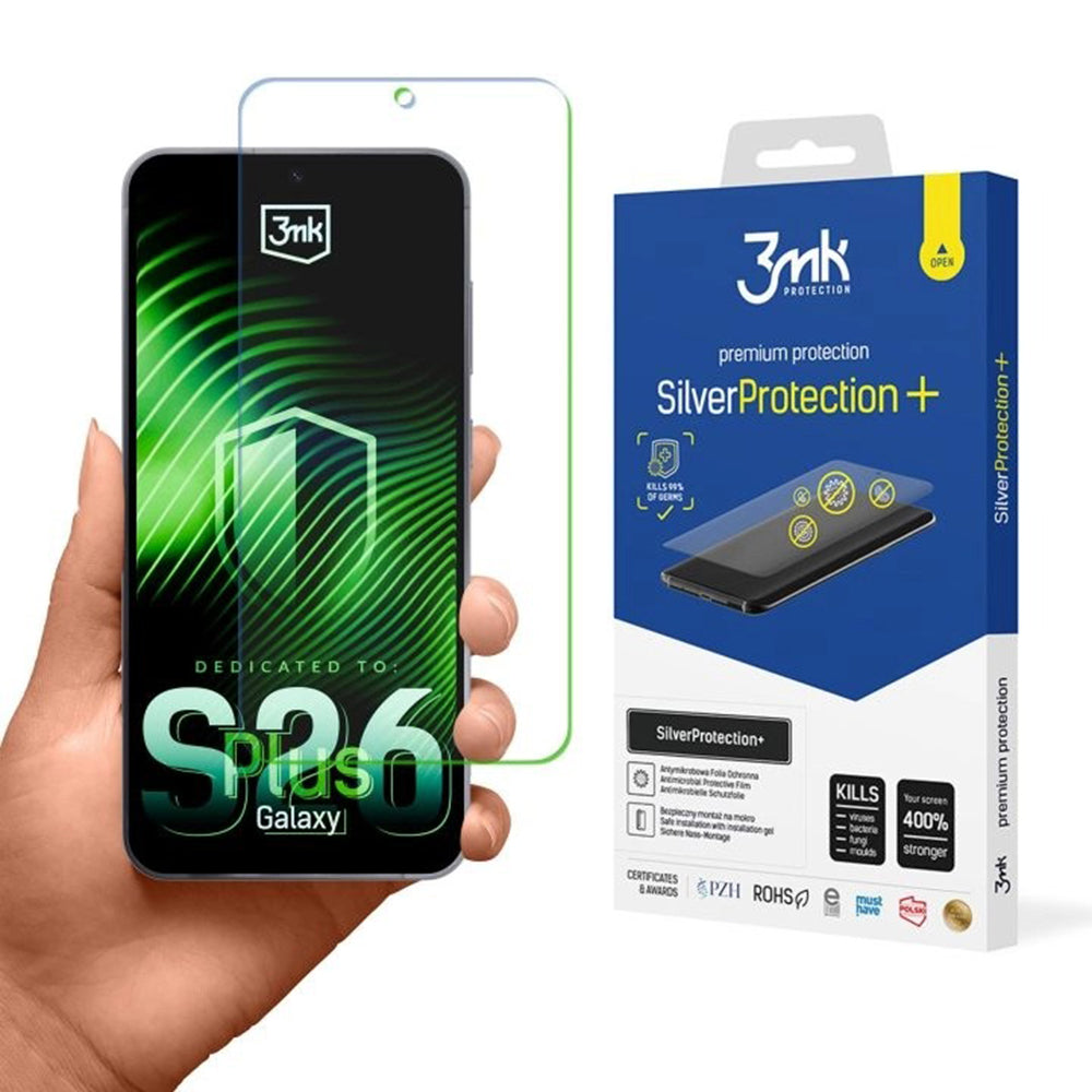 Защитно фолио 3MK Silver Protect+ за Samsung Galaxy S26 Plus, Пластмаса