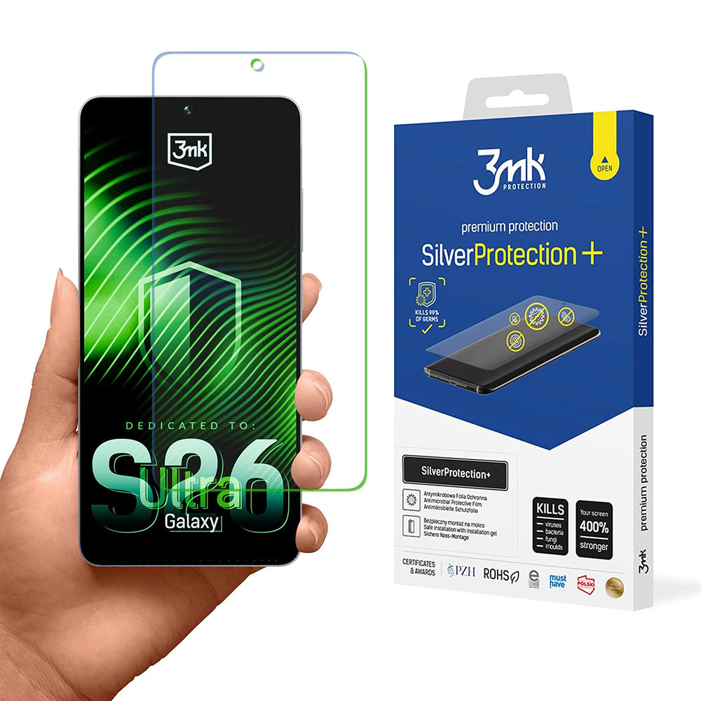Фолио за защита на екрана 3MK Silver Protect+ за Samsung Galaxy S26 Ultra S948, Пластмаса