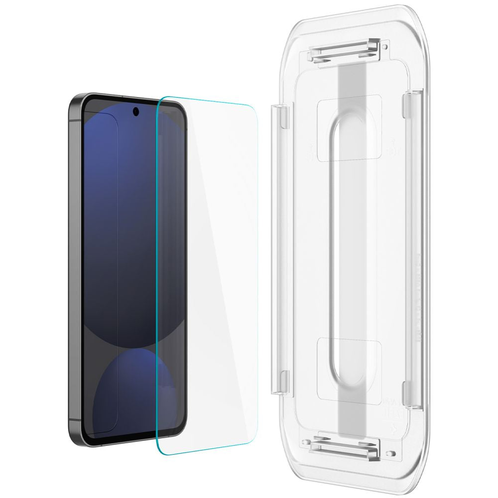 Spigen EZ FIT Screen Protector за Samsung Galaxy S24 FE S721, със стъклена защита, с пълно лепило, комплект 2 броя AGL08729