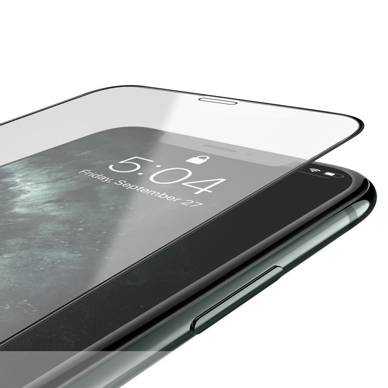 Защитно фолио за екран HOCO G16 за Apple iPhone 11 / XR, закалено стъкло, пълно лепило, 5D, черно.