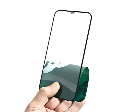 Протектор за екран Bear Super Hard за Apple iPhone 17, закалено стъкло, пълно залепване, 3D, черен
