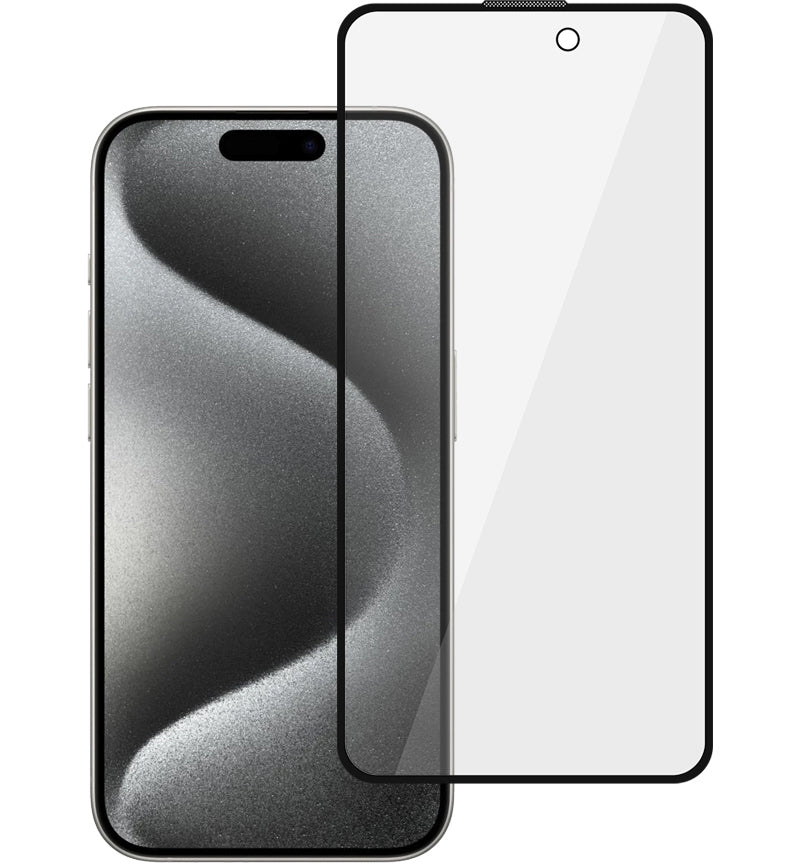Протектор за екран Privacy Tel Protect 10X Plus Titanium за Apple iPhone 17 / 16 Pro, закалено стъкло, Full Glue