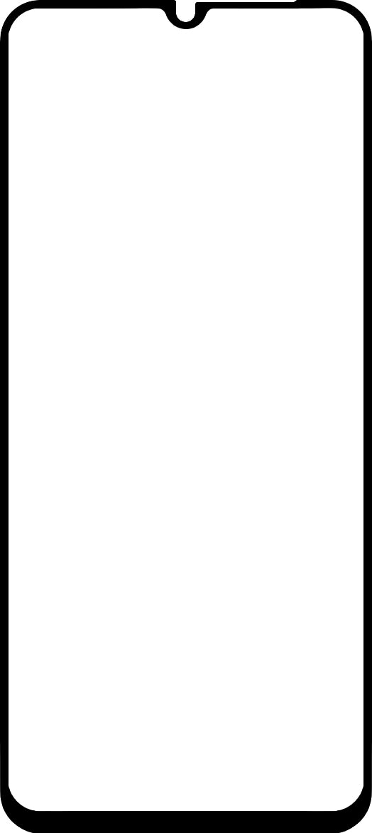 BLUE Shield Screen Protector за Xiaomi Redmi 11A / 12C, защитно стъкло, пълно залепване, подходящ за калъф, черен