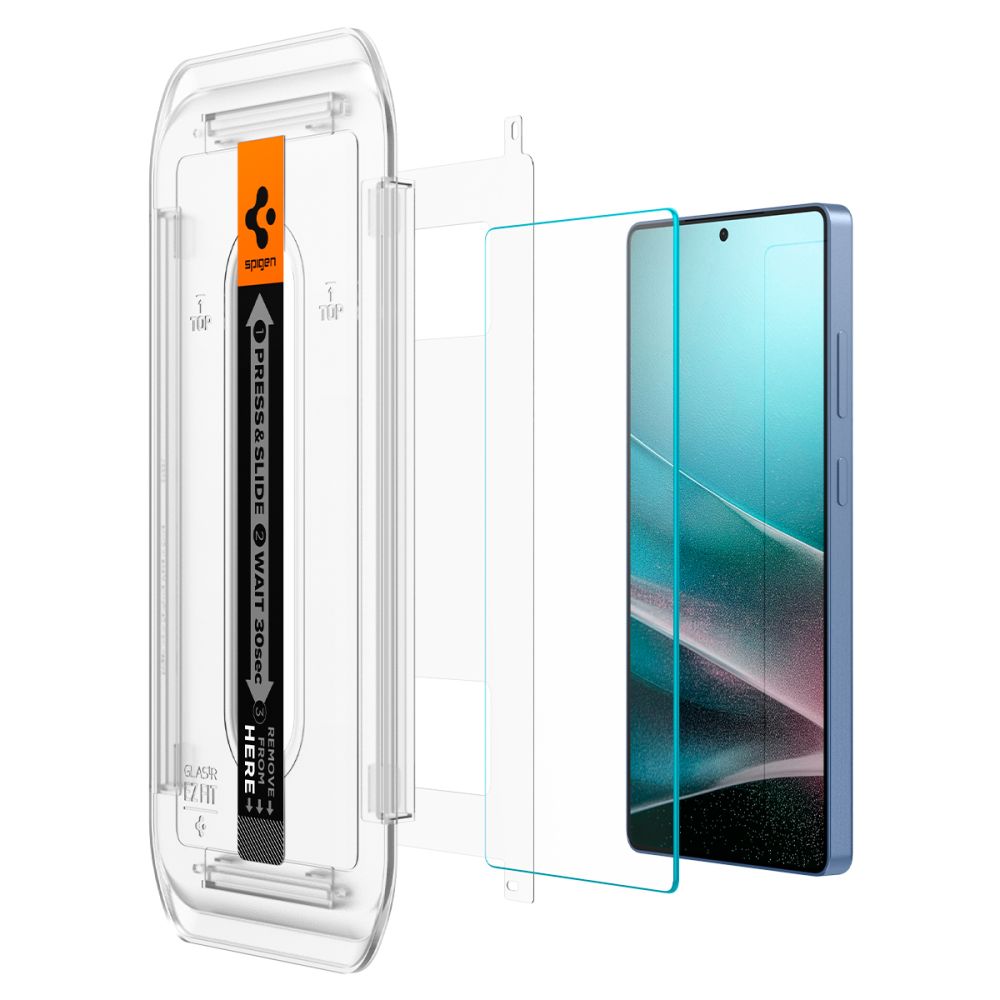 Spigen GlastR EZ FIT HD Screen Protector for Samsung Galaxy S25 Ultra S938, Tempered Glass, Full Glue, Set of 2 pieces AGL09082