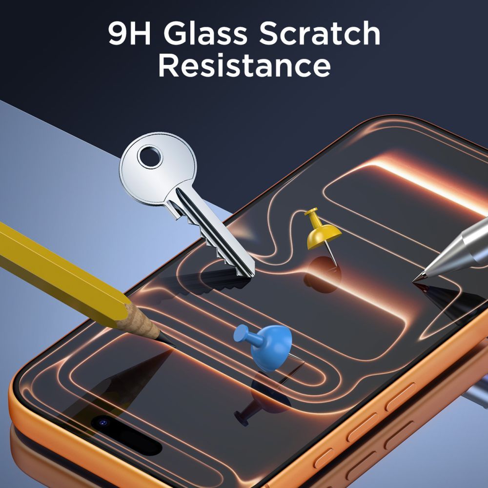 Защитно фолио Tech-Protect за екран за Apple iPhone 17 Pro Max / 16 Pro Max, закалено стъкло, пълно залепване, комплект от 10 броя
