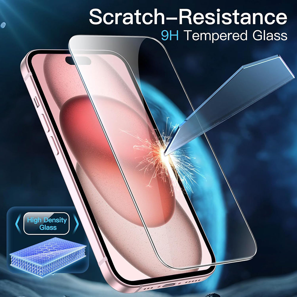 Протектор за екран Anank 1X Reinforced за Apple iPhone 16 Pro Max, закалено стъкло, пълно залепване, 3D, комплект от 10 броя