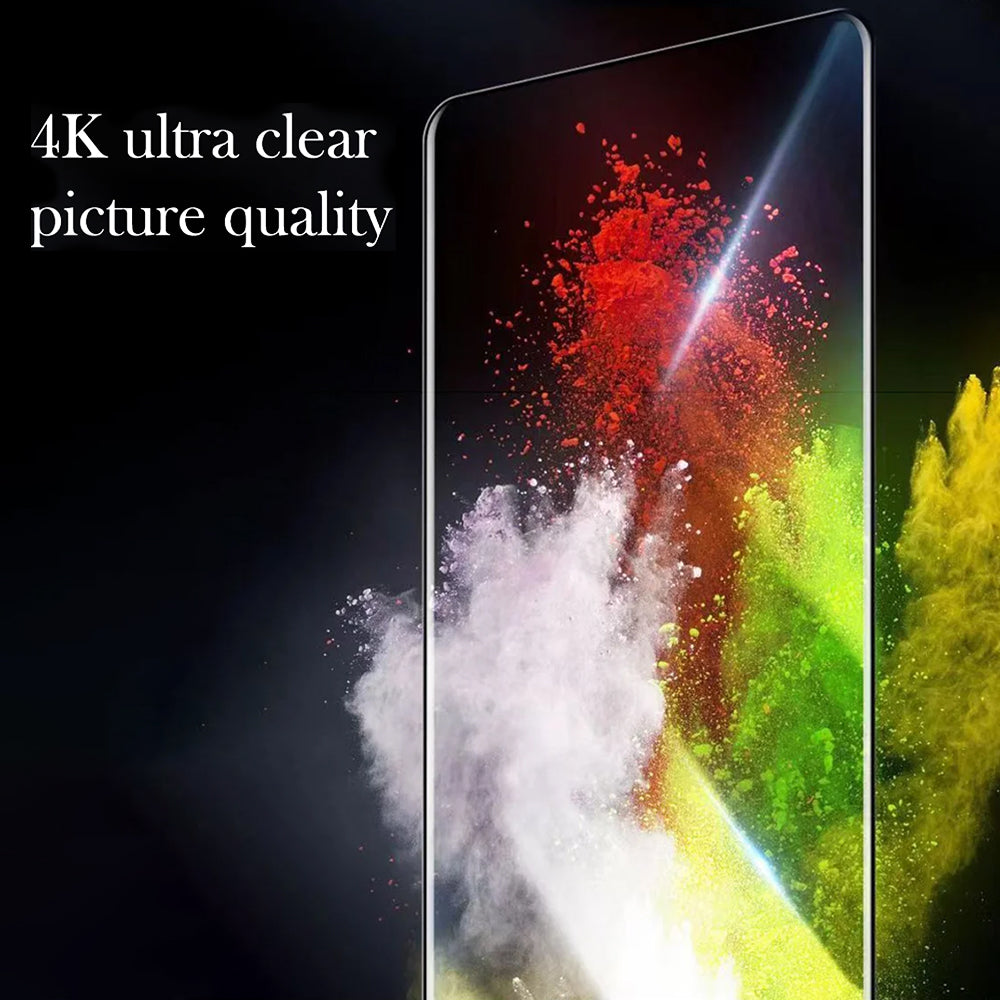 Протектор за екран Blueo Anti-Dust HD за Apple iPhone 14 Pro Max, закалено стъкло, пълно залепване, черен