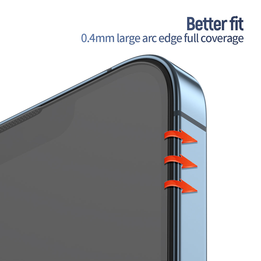 Протектор за екран Blueo Anti-Reflective HD Applicator Pro за Apple iPhone 16 Pro, закалено стъкло, пълно залепване, черен