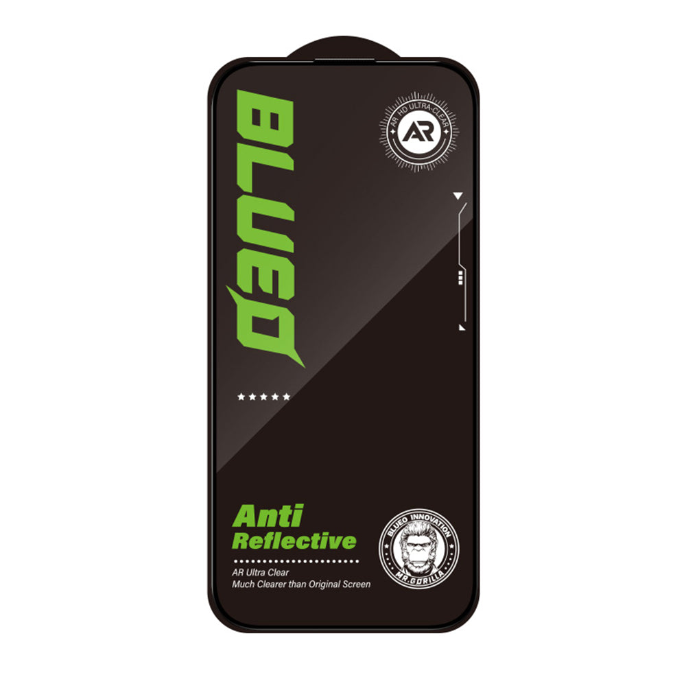 Протектор за екран Blueo Anti-Reflective HD за Apple iPhone 14 Pro Max, закалено стъкло, пълно залепване, черен