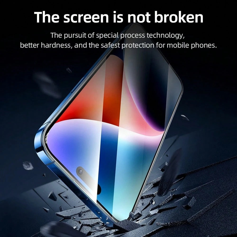 Протектор за екран Blueo AR Applicator Pro за Apple iPhone 16 Pro, закалено стъкло, пълно залепване, 3D, черен