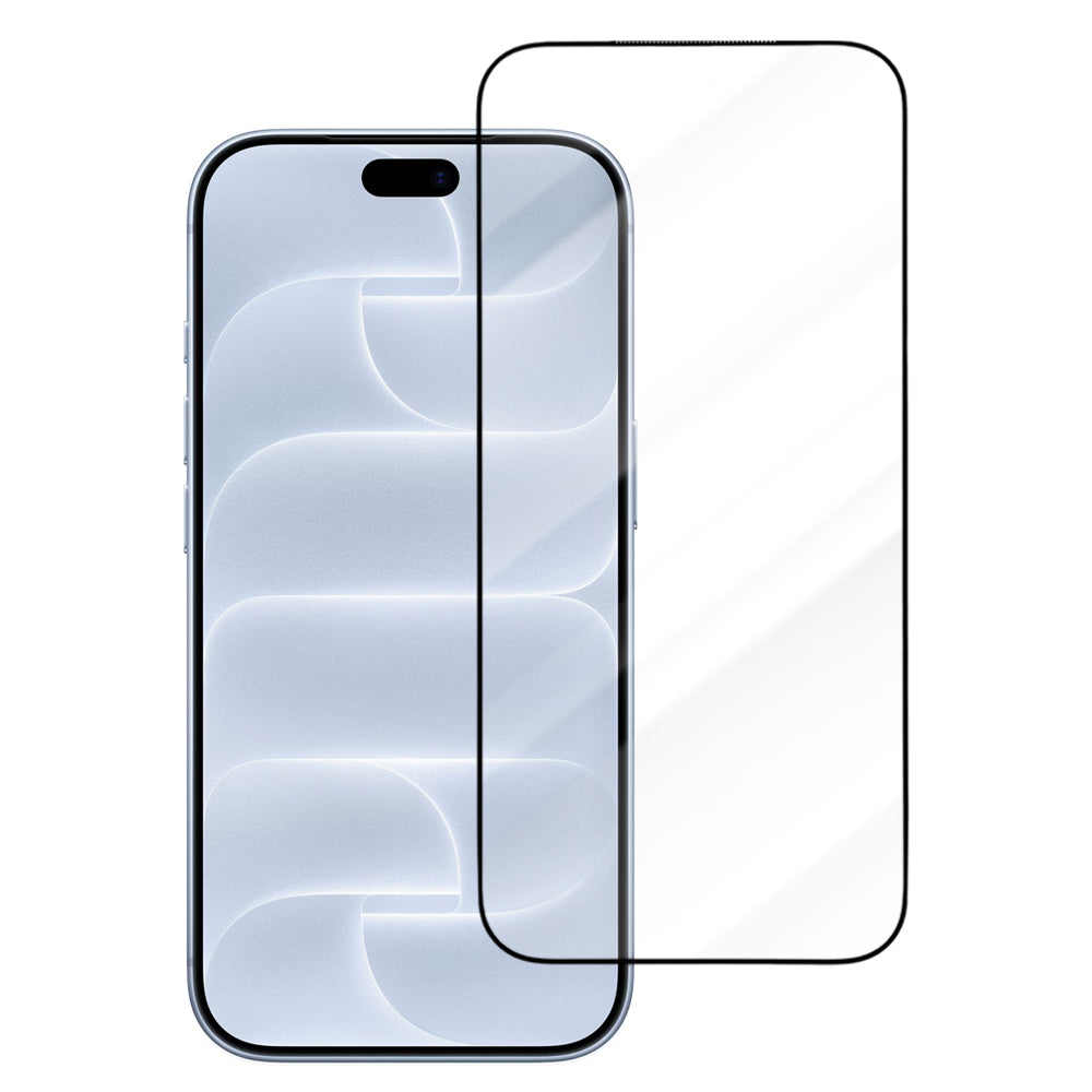 Протектор за екран Blueo Drop Resistant за Apple iPhone 18 Pro / 17 Pro / 17 / 16 Pro, закалено стъкло, Full Glue, черен