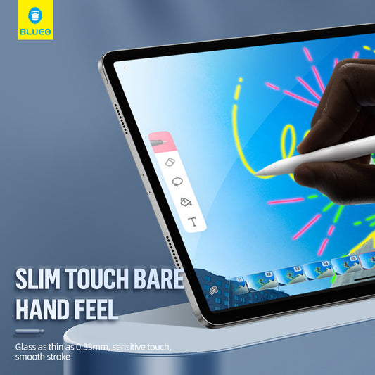 Протектор за екран Blueo HD Applicator Pro за Apple iPad mini (2024) / mini (2021), закалено стъкло, пълно залепване
