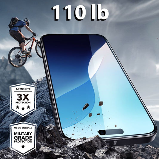 Защитно фолио ESR Armorite за екран на Apple iPhone 16 Plus / 15 Plus, закалено стъкло, пълно залепване, черно
