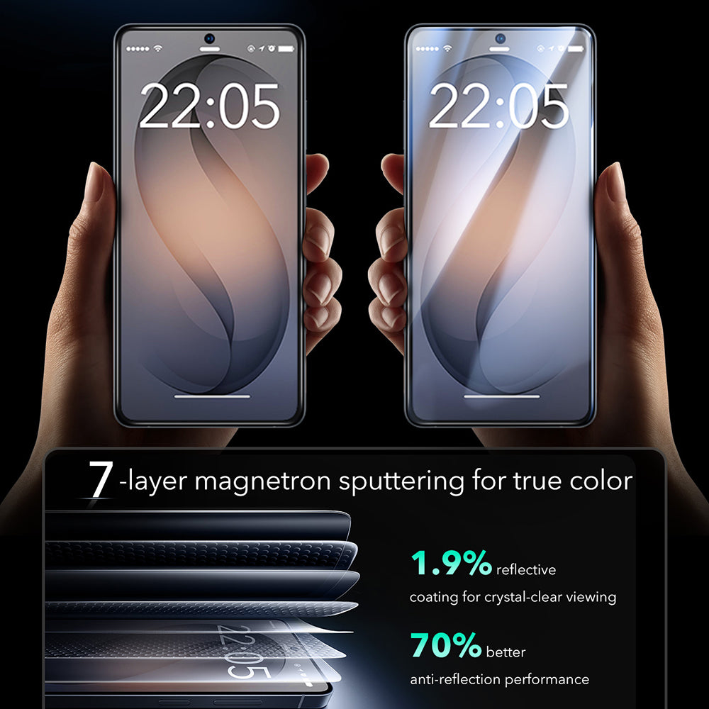 Защитно фолио ESR Armorite за Samsung Galaxy S26 Ultra S948, закалено стъкло, пълно лепило, комплект от 2 броя