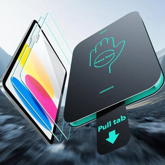 Защитно фолио ESR Armorite UltraFit за екран на Apple iPad (2025) / (2022), закалено стъкло, пълно залепване, комплект от 2 броя