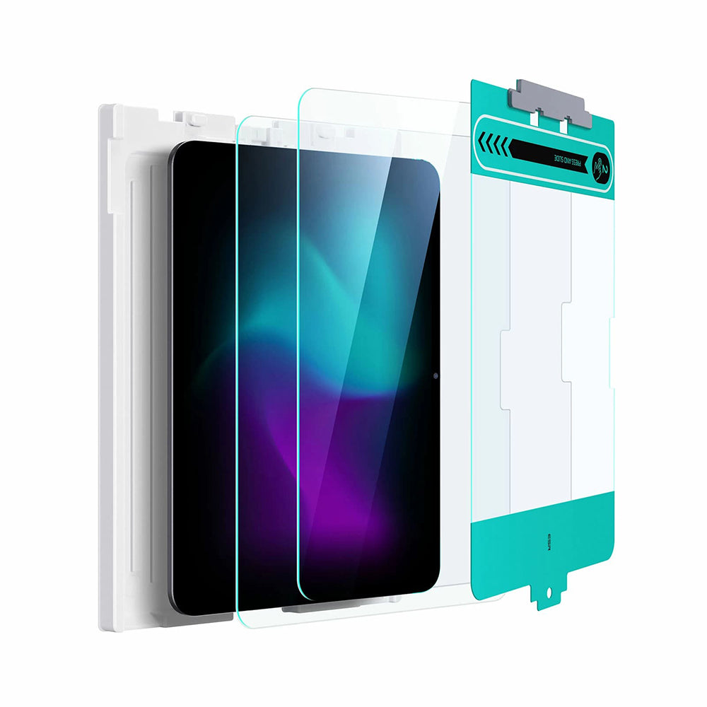 Защитно фолио ESR за екран на Apple iPad Pro 11 (2024), закалено стъкло, Full Glue, комплект от 2 броя