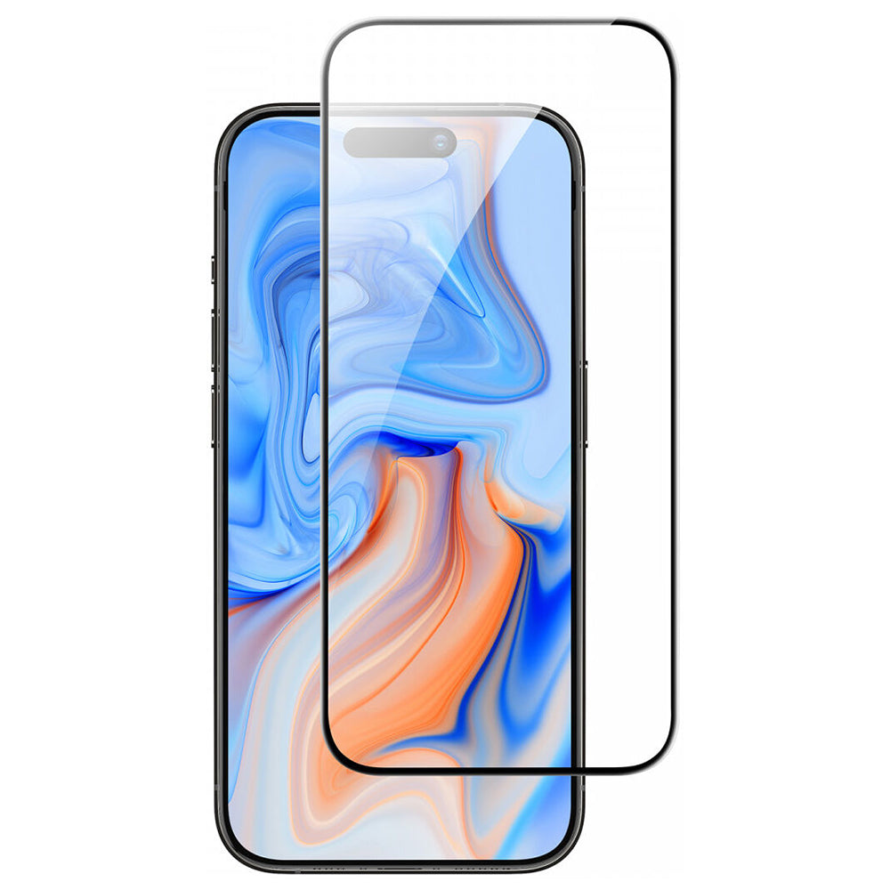 Защитно фолио ESR за екран на Apple iPhone 15, закалено стъкло, пълно залепване, черно