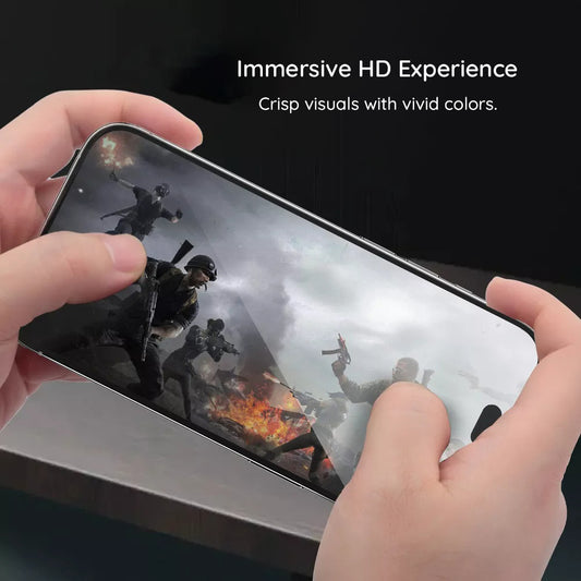 Външна защитна фолио Blueo HD за Samsung Galaxy Z Flip8 F776 / Z Flip7 F766, закалено стъкло, пълно залепване, 2.5D, черно