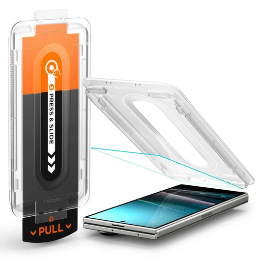 Фолио за защита на външен екран Spigen GlastR EZ FIT Pro HD за Samsung Galaxy Z Fold7 F966, закалено стъкло, Full Glue AGL09580