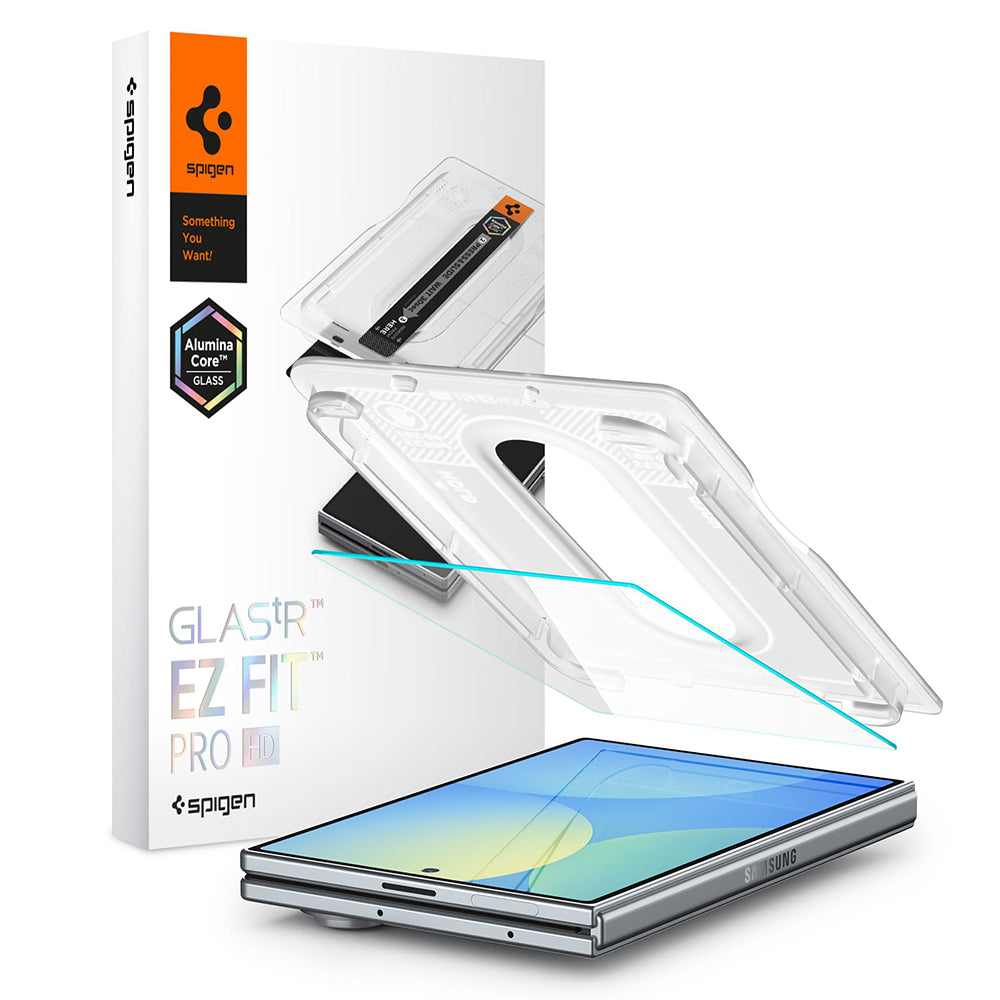 Протектор за външен екран Spigen GlastR EZ FIT Pro HD за Samsung Galaxy Z Fold8 F971, закалено стъкло, пълно залепване AGL11942