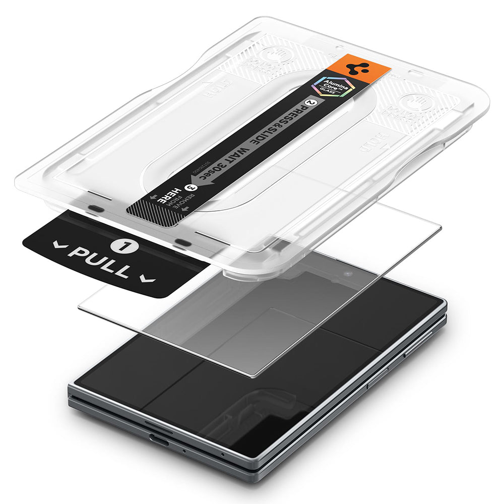 Протектор за външен екран Spigen GlastR EZ FIT Pro HD за Samsung Galaxy Z Fold8 F971, закалено стъкло, пълно залепване AGL11942