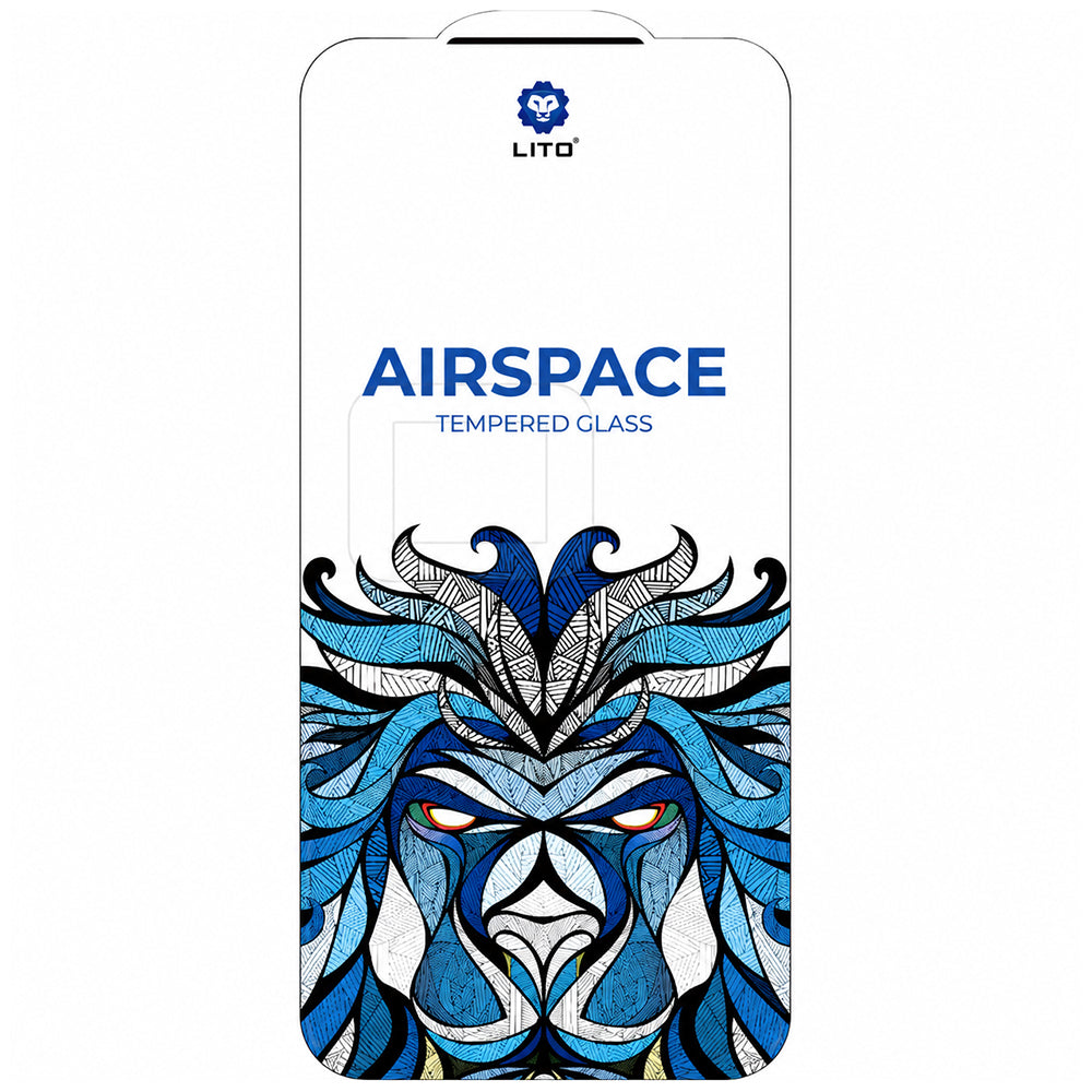 Протектор за екран Lito Airspace Border за Apple iPhone 18 Pro / 17 Pro, закалено стъкло, пълно залепване