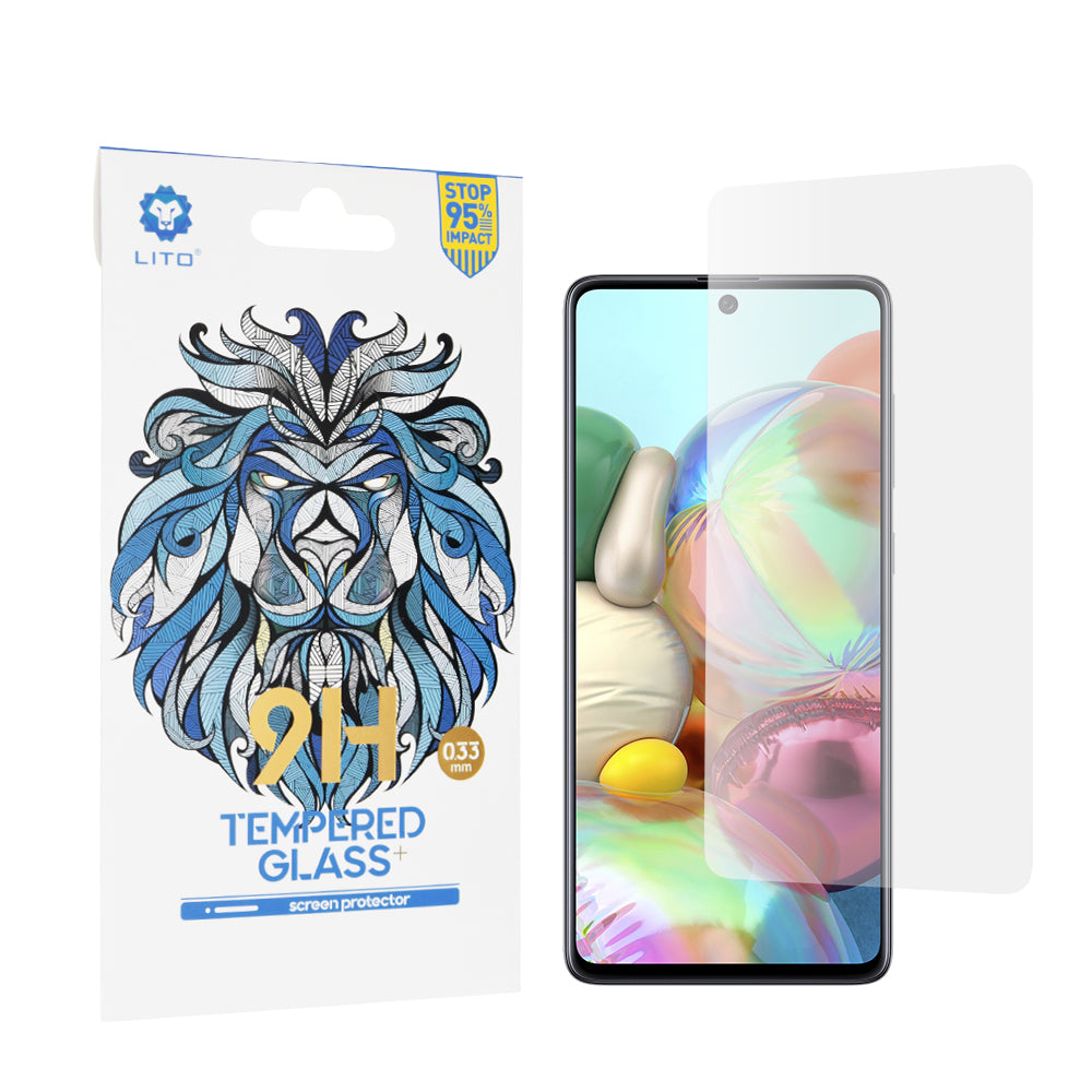 Защитно фолио Lito Classic за екран за Samsung Galaxy M51 M515 / A71 5G A716 / Note10 Lite N770 / A71 A715, закалено стъкло, пълно залепване, 2.5D