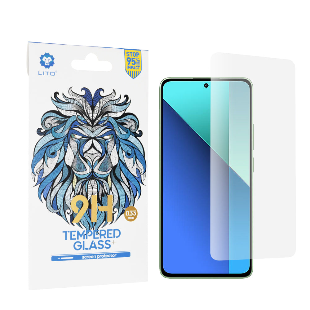 Защитно фолио Lito Classic за екран на Xiaomi Redmi Note 13 4G, закалено стъкло, Full Glue, 2.5D