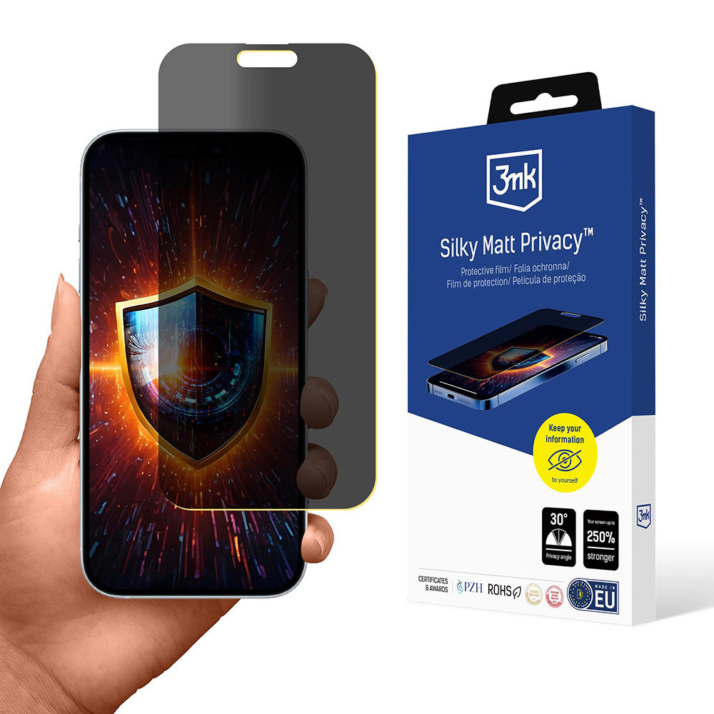 Защитно фолио Matte Privacy 3MK Silky за Apple iPhone 17 Air, Пластмаса