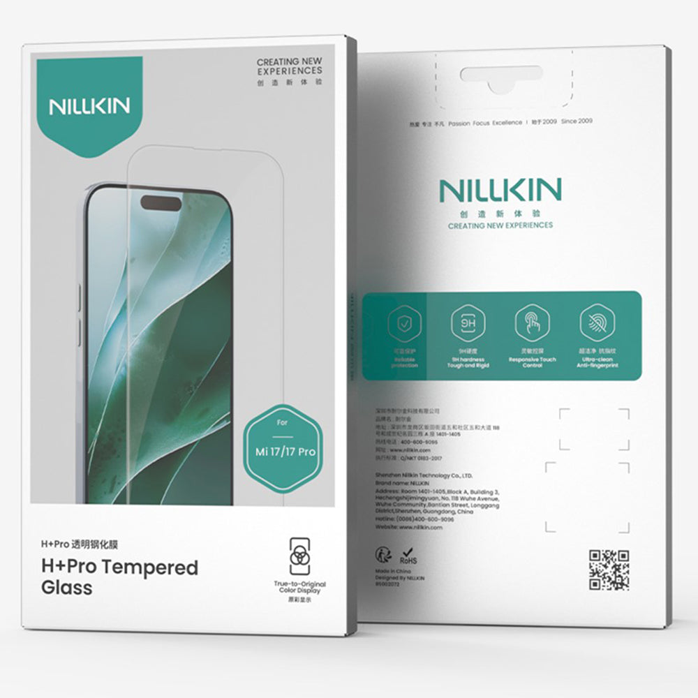 Протектор за екран Nillkin H+ Pro за Xiaomi 17 Pro / 17, закалено стъкло, пълно залепване