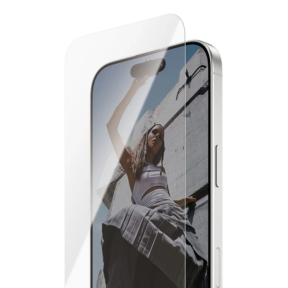 Защитно фолио за екран PanzerGlass Safe. Ultra-Wide Fit EasyAligner за Apple iPhone 17 / 16 Pro, Закалено стъкло, Full Glue