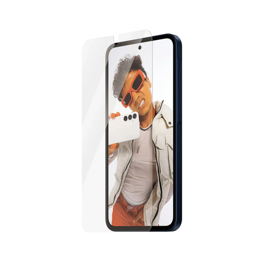 Защитно фолио за екран PanzerGlass Safe. Ultra-Wide Fit EasyAligner за Samsung Galaxy A36 A366, Закалено стъкло, Full Glue