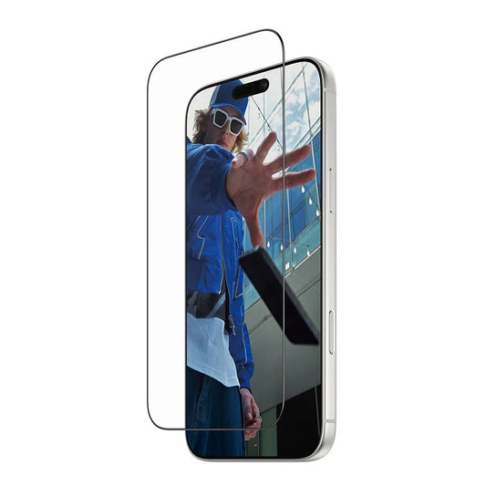 Защитно фолио за екран PanzerGlass Ultra-Wide Fit Fastfit за Apple iPhone 17 Pro Max, закалено стъкло, Full Glue, черно