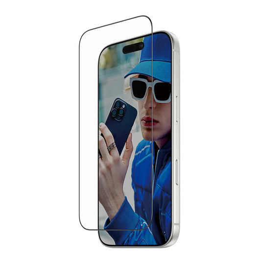Защитно фолио за екран PanzerGlass Ultra-Wide Fit Fastfit за Apple iPhone 17 Pro, закалено стъкло, Full Glue, черно